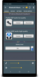 اسکرین شات برنامه Bluetooth Music Widget Battery 3