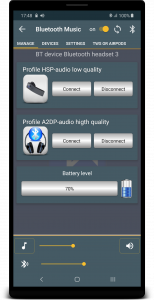اسکرین شات 3 برنامه Bluetooth Music Widget Battery