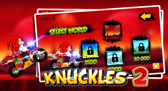 اسکرین شات 5 بازی Knuckles Hedgehog Moto Climb