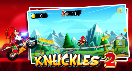اسکرین شات 1 بازی Knuckles Hedgehog Moto Climb