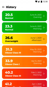 اسکرین شات برنامه BMI Calculator - Ideal Weight 5