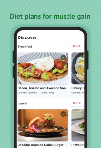 اسکرین شات 2 برنامه Muscle Builder Diet & Meals
