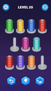 اسکرین شات بازی Nut Sort Puzzle:Nuts and Bolts 1
