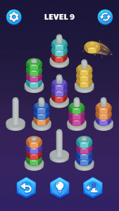 اسکرین شات بازی Nut Sort Puzzle:Nuts and Bolts 3