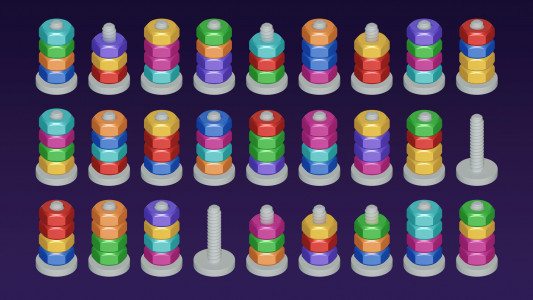 اسکرین شات بازی Nut Sort Puzzle:Nuts and Bolts 7