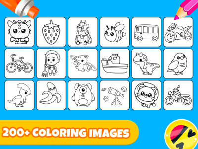 اسکرین شات بازی Kids Coloring Pages For Boys 8