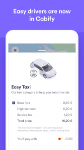 اسکرین شات برنامه Easy Taxi, a Cabify app 1