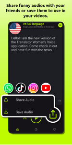 اسکرین شات 3 برنامه Translator Woman's Voice - TTS