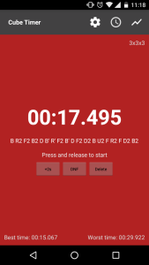 اسکرین شات 3 برنامه Cube Timer