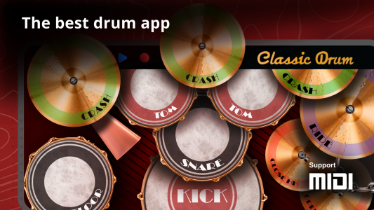 اسکرین شات بازی Classic Drum: play drums 1