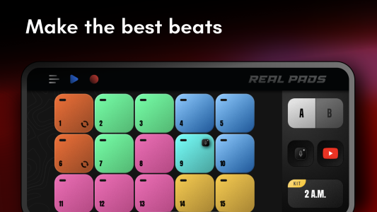 اسکرین شات 1 برنامه Real Pads: electro octapads DJ