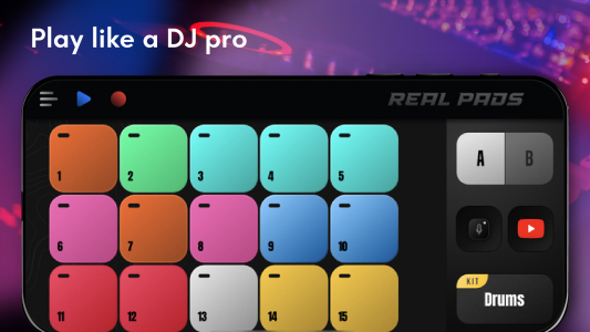 اسکرین شات برنامه Real Pads: DJ electro drums 4