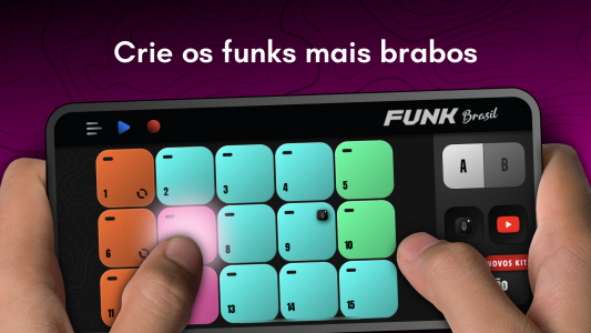 اسکرین شات بازی Funk Brasil: DJ MPC drum pads 1