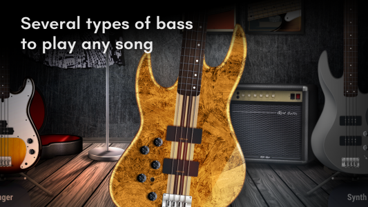 اسکرین شات برنامه Real Bass electric bass guitar 3