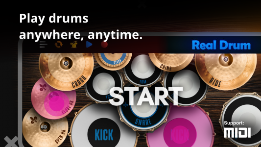 اسکرین شات بازی Real Drum: electronic drums 2