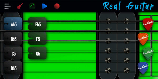 اسکرین شات برنامه Real Guitar: lessons & chords 7