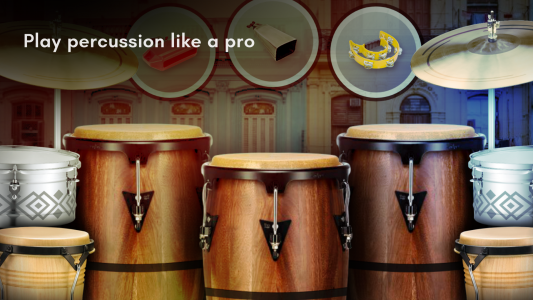 اسکرین شات برنامه Real Percussion: kit drum pads 1
