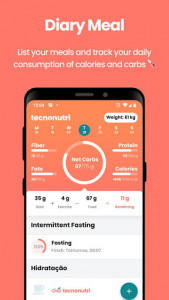 اسکرین شات برنامه Technutri - calorie counter, diet and carb tracker 1