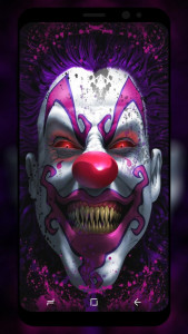 اسکرین شات برنامه Scary Clown Wallpaper HD 1