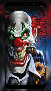 اسکرین شات برنامه Scary Clown Wallpaper HD 6