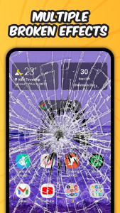 اسکرین شات 4 برنامه Broken Screen Prank On Touch