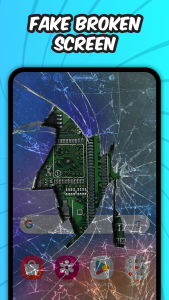 اسکرین شات 6 برنامه Broken Screen Prank On Touch