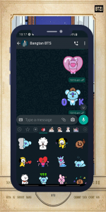 اسکرین شات برنامه BT21 WASticker 4