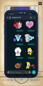 اسکرین شات برنامه BT21 WASticker 3