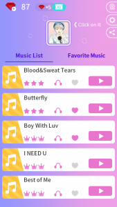 اسکرین شات بازی Kpop Music Game - Dream Tiles 1