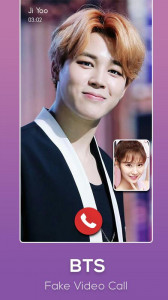 اسکرین شات 4 برنامه BTS Fake Video Call Prank