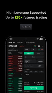اسکرین شات 4 برنامه Bitunix Pro: Trade Bitcoin