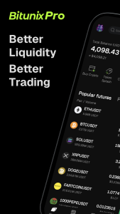 اسکرین شات 1 برنامه Bitunix Pro: Trade Bitcoin