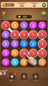 اسکرین شات بازی Number Puzzle - bubble match 1