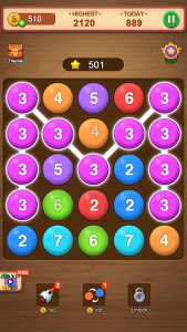 اسکرین شات 3 بازی Number Puzzle - bubble match