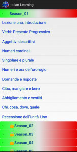 اسکرین شات برنامه آموزش ایتالیایی 2