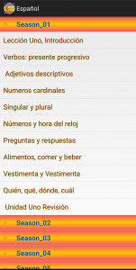 اسکرین شات برنامه زبان اسپانیایی 2