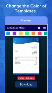 اسکرین شات برنامه Letterhead Maker with logo PDF 4