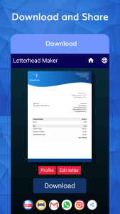 اسکرین شات برنامه Letterhead Maker with logo PDF 8