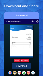 اسکرین شات 8 برنامه Letterhead Maker with logo PDF
