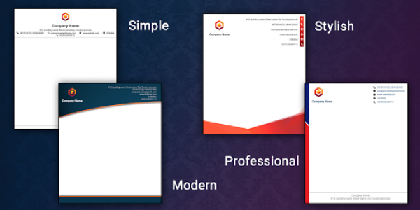 اسکرین شات برنامه Letterhead Maker Business letter pad template Logo 2