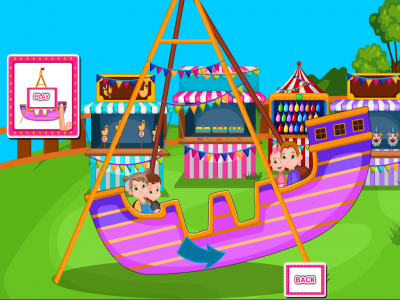 اسکرین شات بازی Emily at the Amusement Park 1