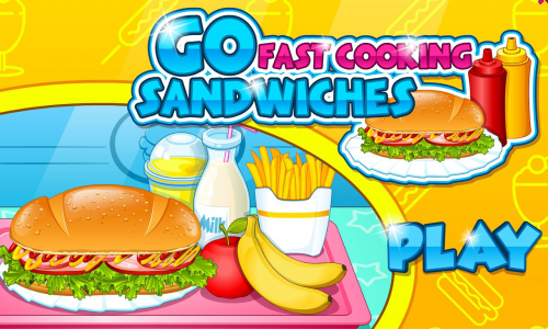 اسکرین شات بازی Go Fast Cooking Sandwiches 1