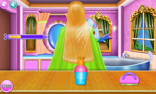اسکرین شات بازی Princess Hairdo Salon 1