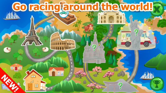 اسکرین شات بازی Racing games for toddlers 1