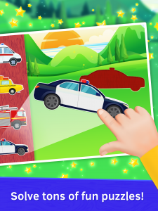 اسکرین شات بازی Police Car Puzzle for Baby 1