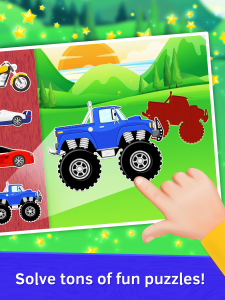 اسکرین شات بازی Baby Car Puzzles for Kids 1