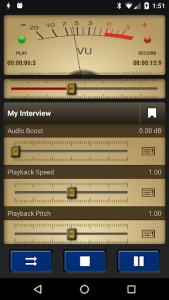 اسکرین شات برنامه Voice Record Pro 1