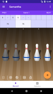 اسکرین شات برنامه 5 Pin Bowling Companion 2