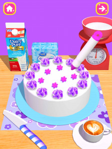 اسکرین شات بازی Cake Games: DIY Food Games 3D 3