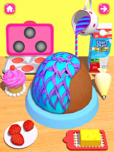 اسکرین شات بازی Cake Games: DIY Food Games 3D 5